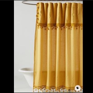Anthropologie Tasseled Antioch Shower Curtain